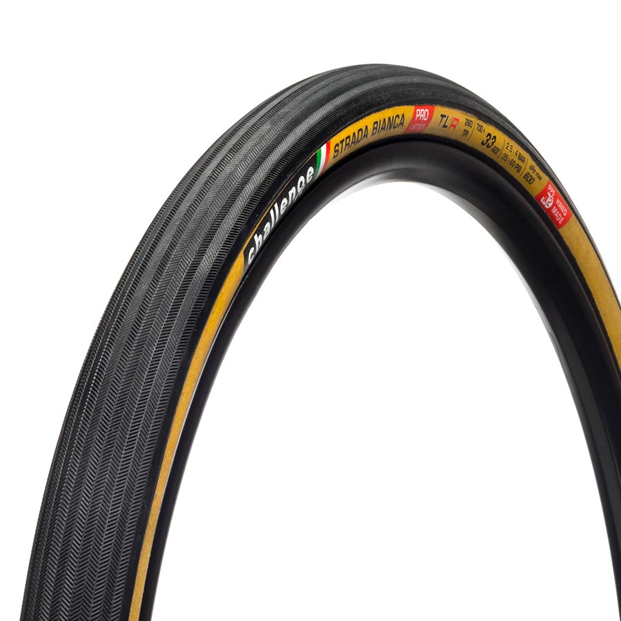 Tires Challenge Challenge Strada Bianca TLR Road Tire 700x33C Folding Tubeless Ready SmartPlus PPS Ganzo + PPS2 260TPI Tanwall Dark Slate Gray