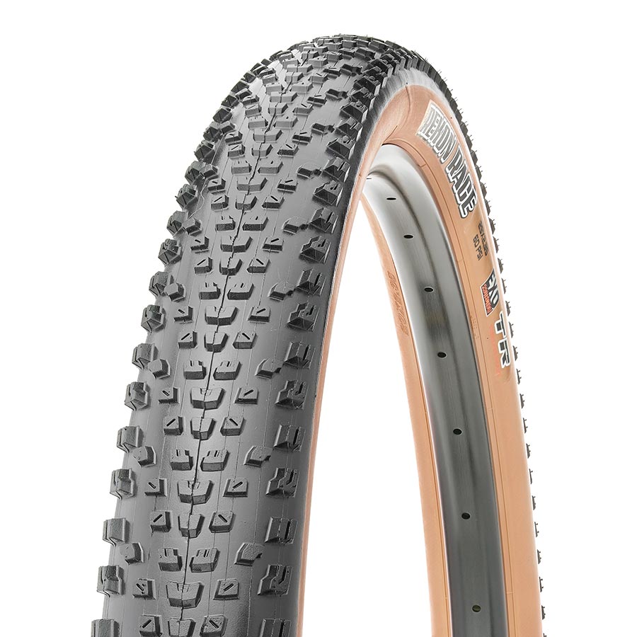 Tires Maxxis Maxxis Rekon Race Tire - 29 x 2.35 Tubeless Folding Black/Dark Tan Dual EXO Light Slate Gray