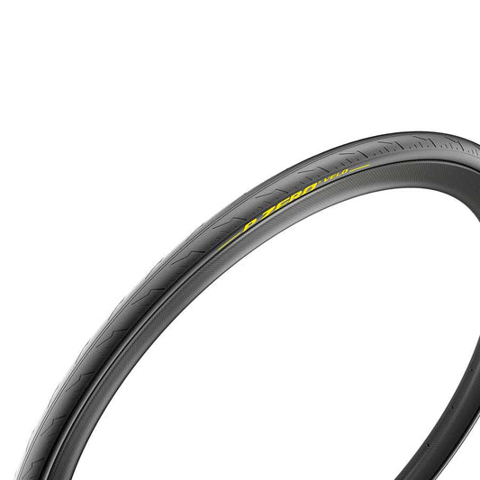 Tires Pirelli Pirelli PZero Velo Tubular Road Tire 700x25C Tubular YellowSOFT TechBELT 300TPI Black Dim Gray