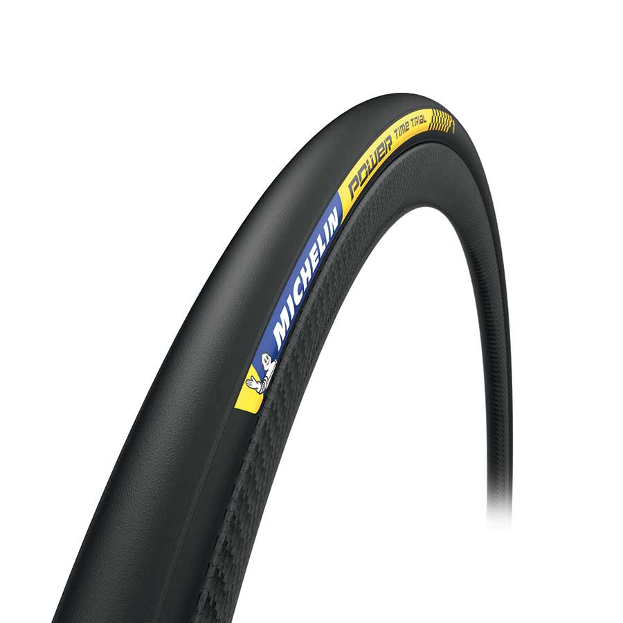Tires Michelin Michelin Power Time Trial Tire 700x23C Folding Clincher Race-2 3x180TPI Black Dark Slate Gray