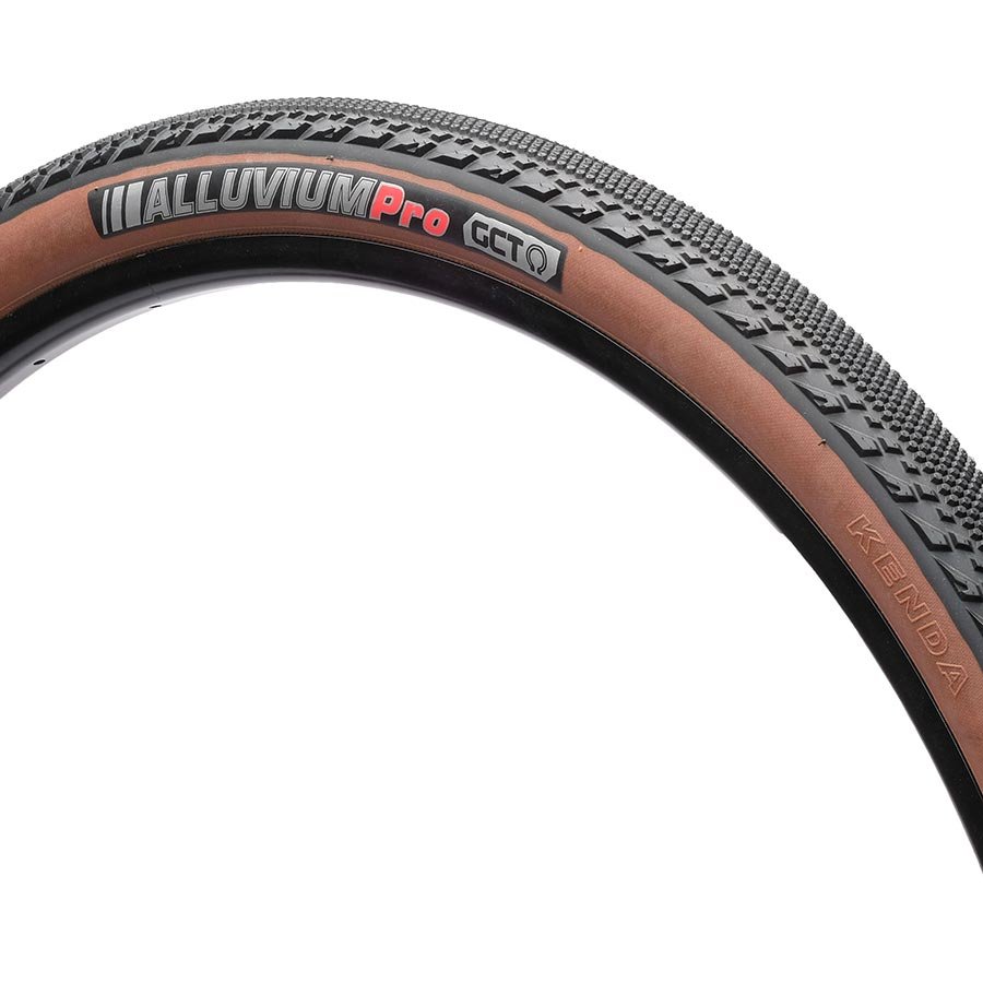 Tires Kenda Kenda Alluvium Pro Tire - 700 x 40 Tubeless Folding Coffee Sidewall 120tpi GCT Dim Gray