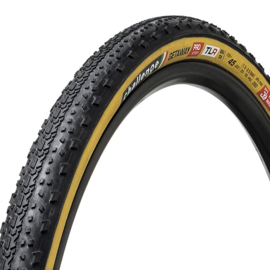 Tires Challenge Challenge Tire Getaway Pro TLR Tire 700 x 45 Black/Tan Dark Slate Gray