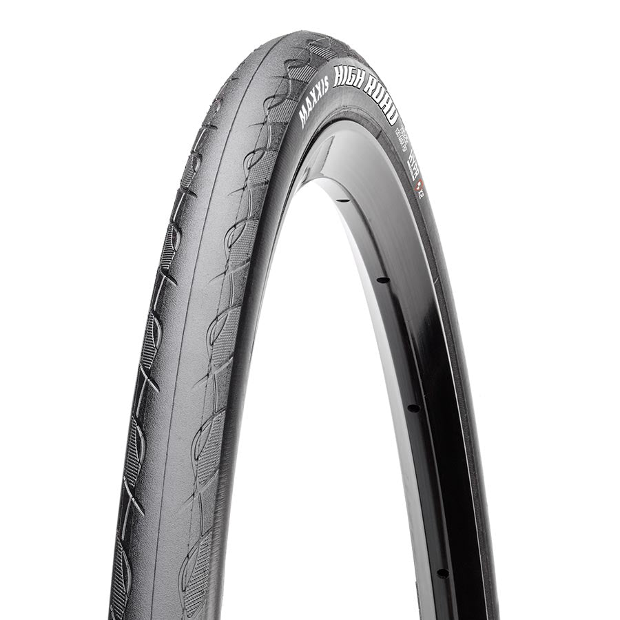 Tires Maxxis Maxxis High Road Tire - 700 x 32 Tubeless Folding Black HYPR K2 Light Slate Gray
