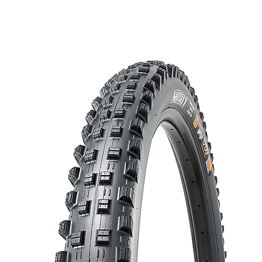 Tires Maxxis Maxxis Shorty Tire - 27.5 x 2.4 Tubeless Folding Black 3C Grip DH Wide Trail Dark Slate Gray