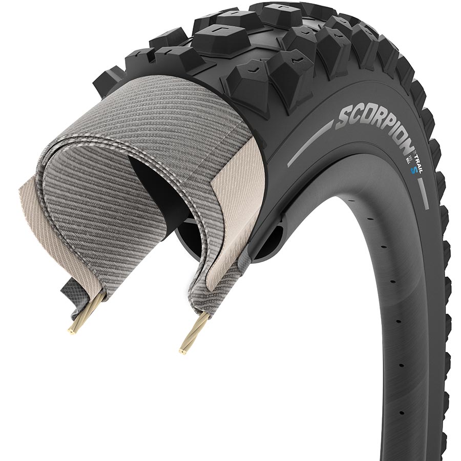 Tires Pirelli Pirelli Scorpion Trail S Tire - 29 x 2.4 Tubeless Folding BLK ProWall SmartGrip Dark Slate Gray