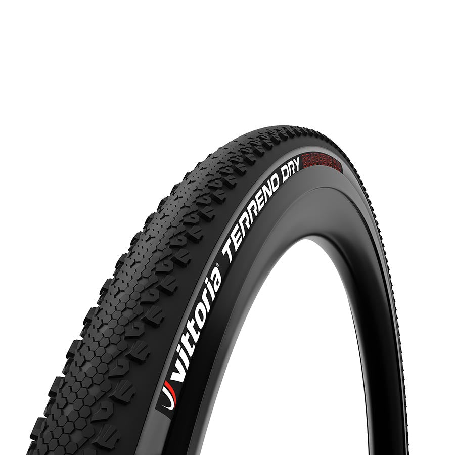 Tires Vittoria Vittoria Terreno DRY G2.0 Gravel Tire 700x45C Folding Tubeless Ready Grey Dark Slate Gray