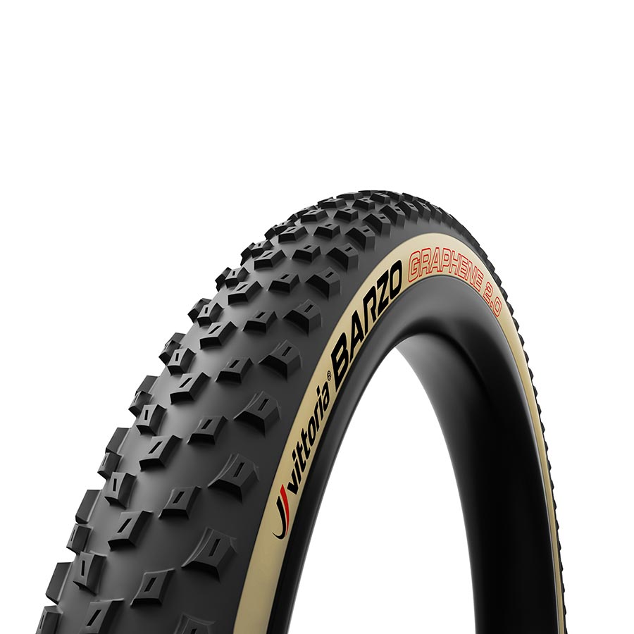 Tires Vittoria Vittoria Barzo Tire - 29 x 2.35 Tubeless Folding Black/Tan 4C Race G2.0 Dark Slate Gray