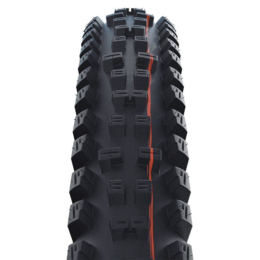 Schwalbe Tacky Chan Tire - 29 x 2.40 Tubeless Folding BLK Evolution Line Super Gravity Addix Soft E-50