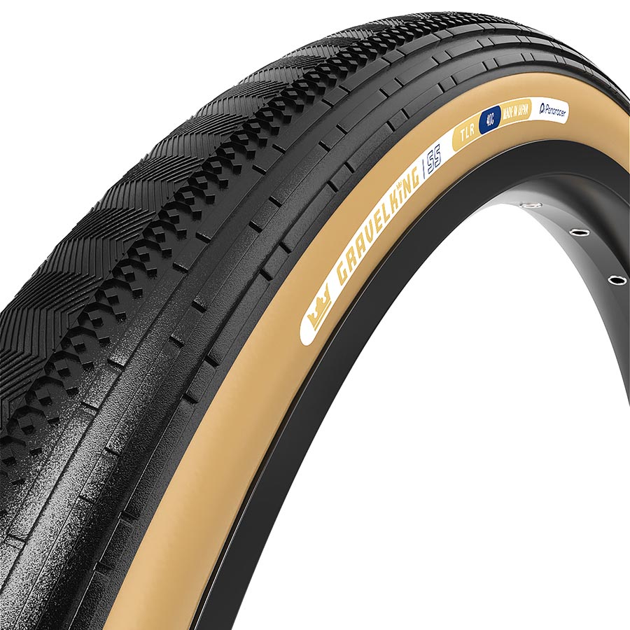Tires Panaracer Panaracer GravelKing SS Tire - 700 x 40 Tubeless Folding Black/Brown Dark Slate Gray