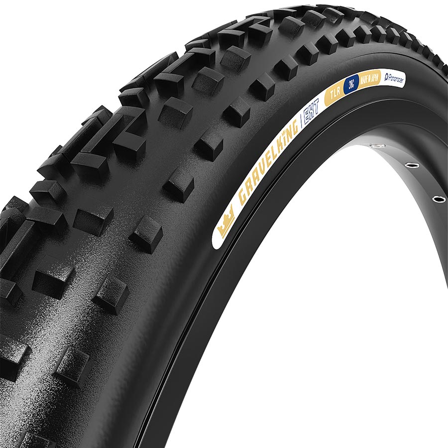 Tires Panaracer Panaracer GravelKing EXT Tire - 700 x 38 Tubeless Folding Black Dark Slate Gray
