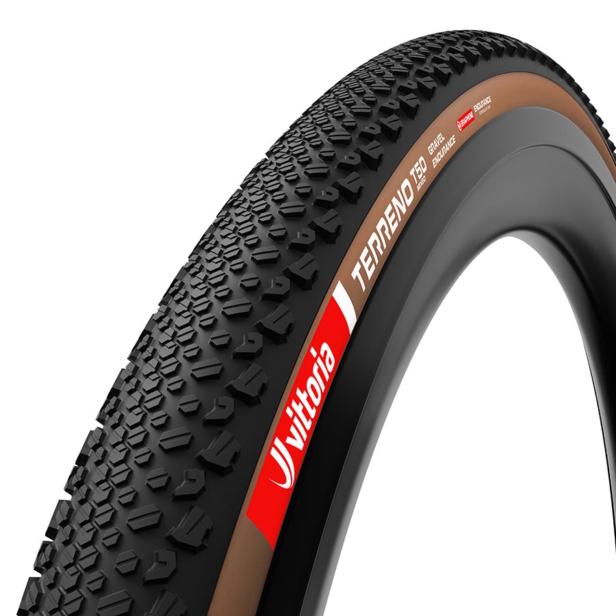 Tires Vittoria Vittoria Terreno T50 Mixed Tire - 700 x 40 Tubeless Folding Brown Gravel Endurance Graphene G2.0 Dark Slate Gray