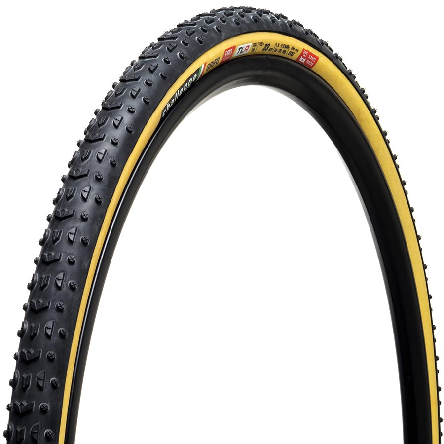 Tires Challenge Challenge Tire Grifo Pro Tire TLR - 700 x 33 Black/Tan Dark Slate Gray