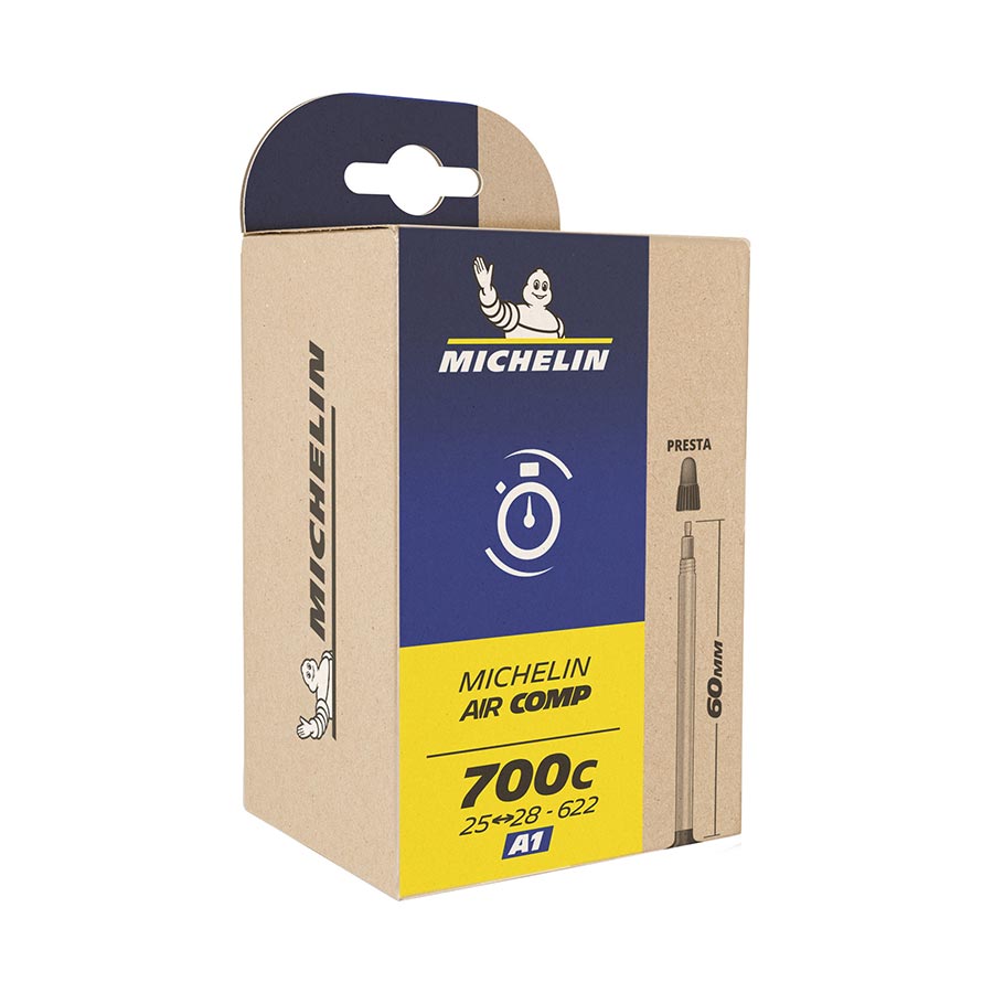 Tube Michelin Michelin Aircomp Ultralight Butyl Tube Presta Length: 48mm 700C 33-46C Tan