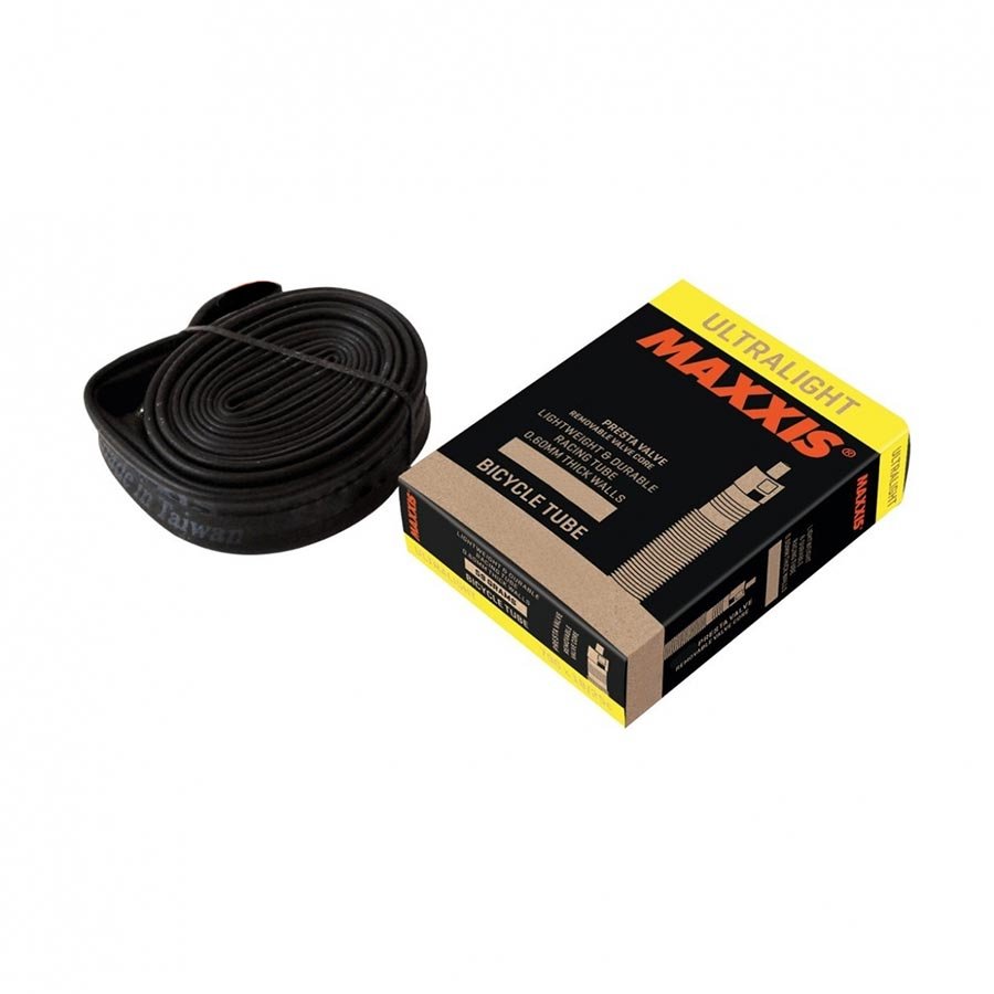 Tube Maxxis Maxxis Ultralight Tube Presta Length: 48mm 26 1.50-2.50 Black