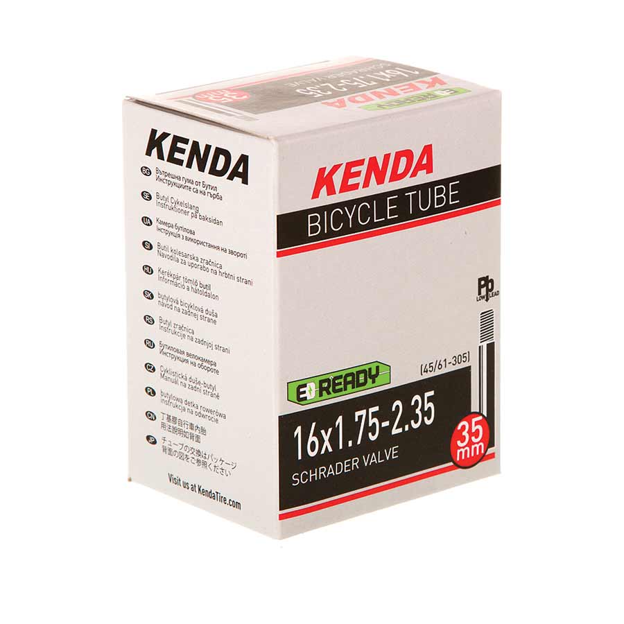 Tube Kenda Kenda Butyl-LL Tube 16 x 1.75-2.35" SV - Each Light Gray