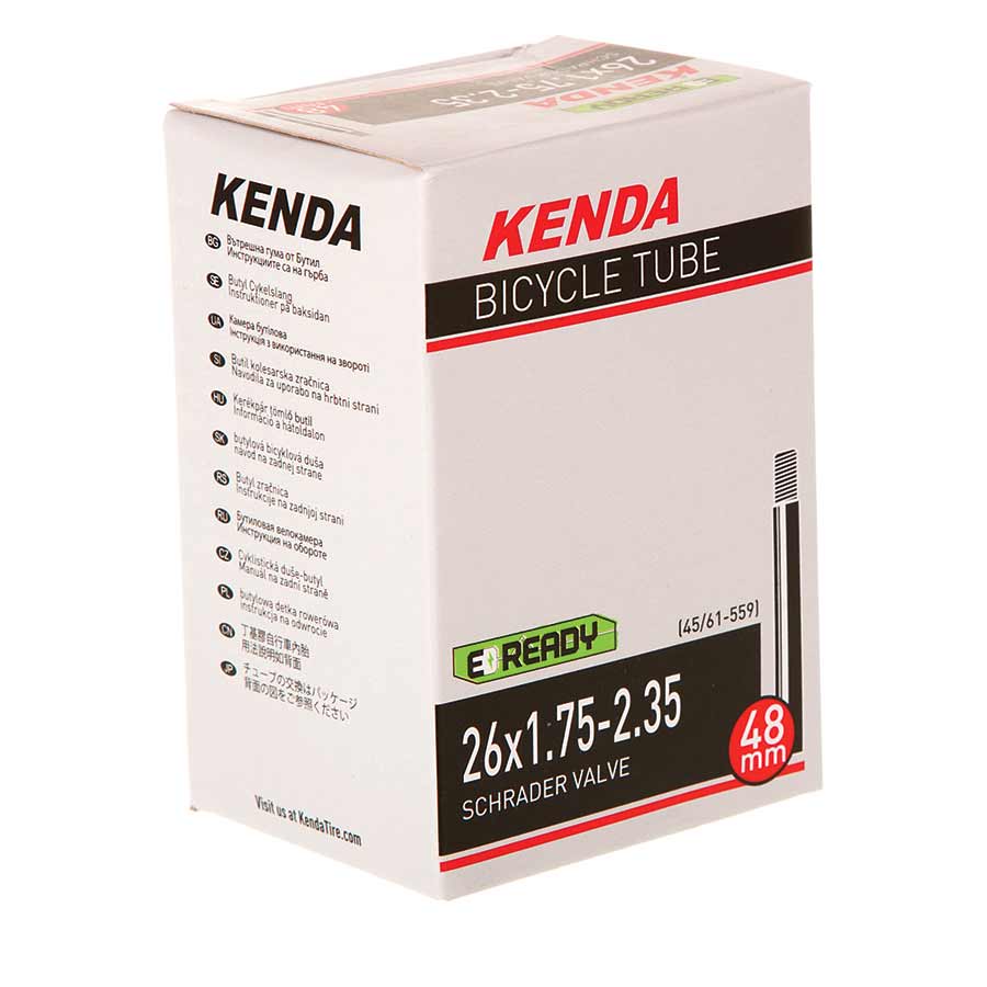 Tube Kenda Kenda Schrader Tube Schrader Length: 48mm 26 1.75-2.35 Light Gray