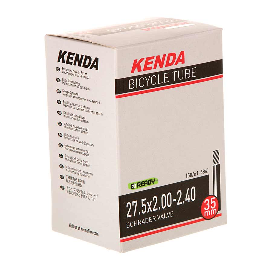 Tube Kenda Kenda Butyl Tube 27.5 (650b) x 2.0-2.4" SV/35mm - Each Light Gray