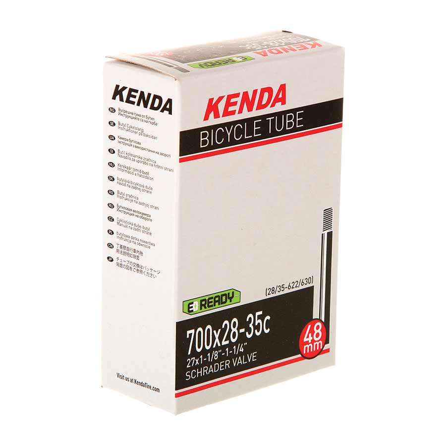Tube Kenda Kenda Schrader Tube Schrader Length: 48mm 700C 28-35C Light Gray