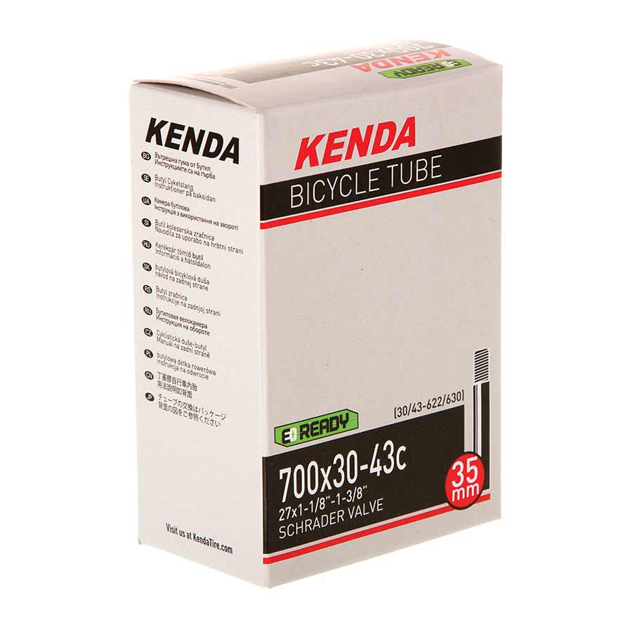 Tube Kenda Kenda Schrader Tube Schrader Length: 35mm 700C 30-43C Light Gray