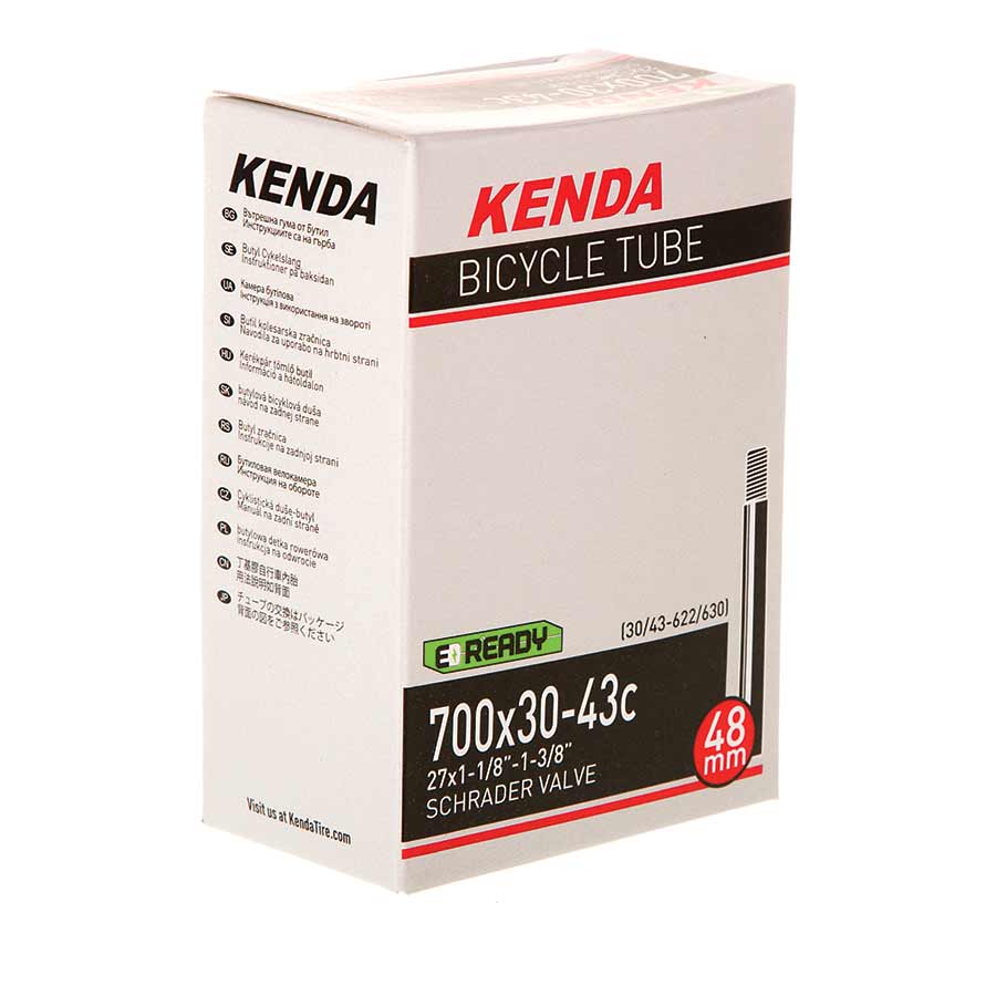 Tube Kenda Kenda Schrader Tube Schrader Length: 48mm 700C 30-43C Light Gray