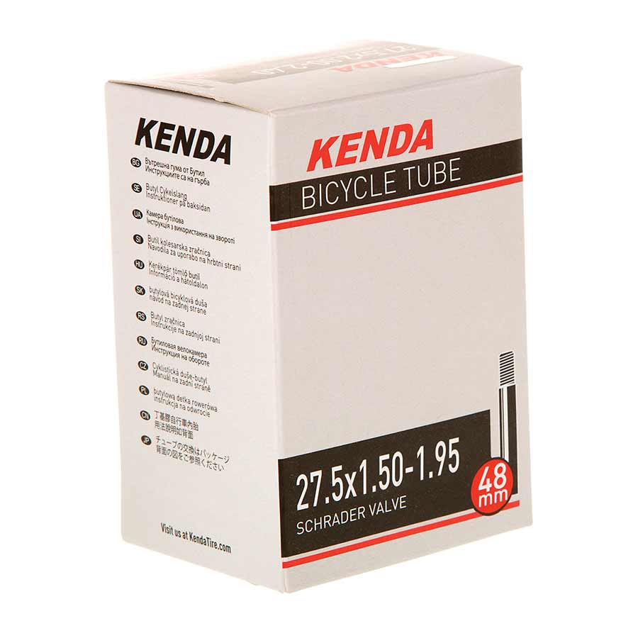 Tube Kenda Kenda Schrader Tube Schrader Length: 48mm 27.5 1.50-1.95 Light Gray