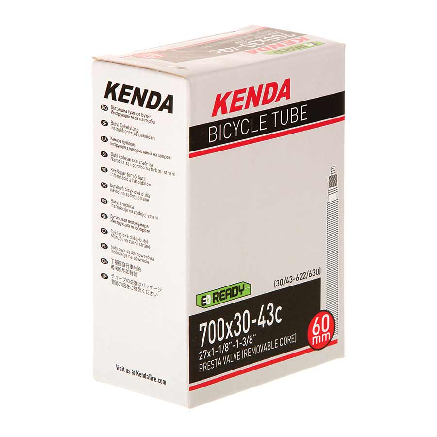 Tube Kenda Kenda Presta Tube Presta Length: 48mm 700C 28-35C Light Gray
