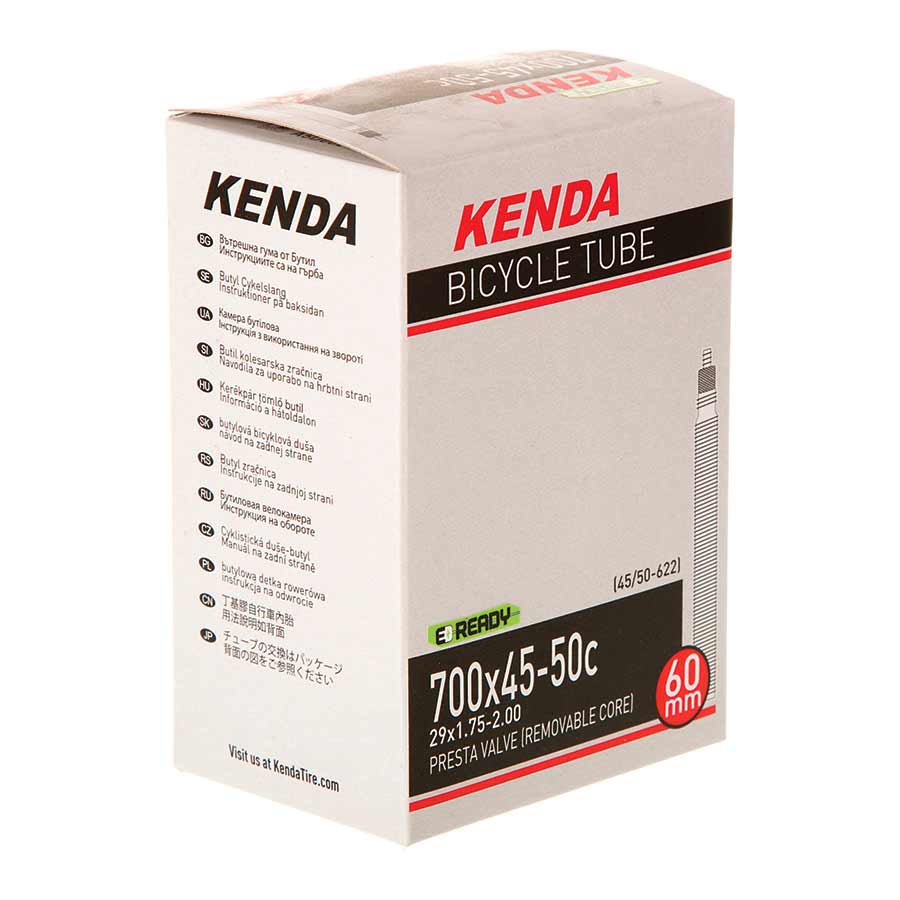 Tube Kenda Kenda Presta Tube Presta Length: 48mm 700C 30-43C Light Gray