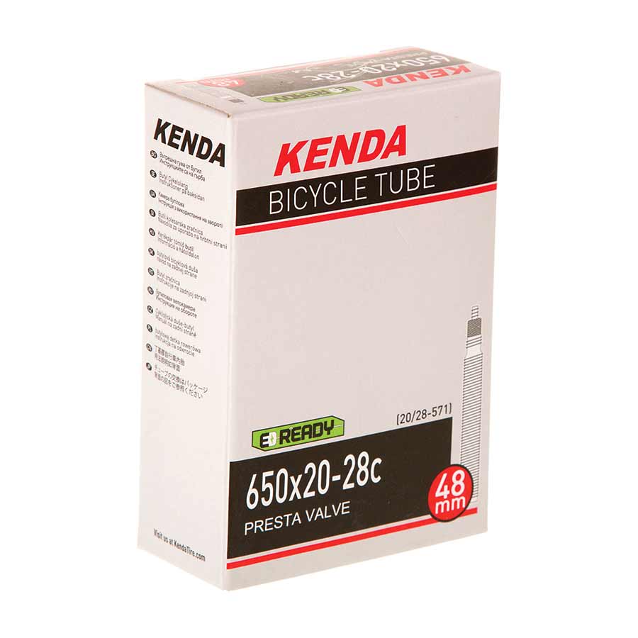Tube Kenda Kenda Presta-Removable Valve Core Tube Presta Length: 60mm 700C 20-28C Light Gray