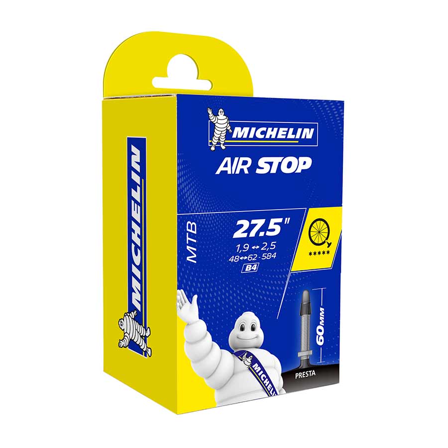 Tube Michelin Michelin Airstop Tube Presta Length: 60mm 27.5 1.90-2.60 Gold