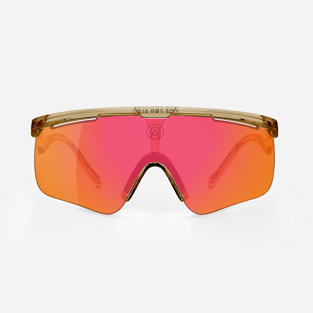 Alba Optics DELTA Sunglasses, Smoke Glossy, VZUM F-LENS Fire