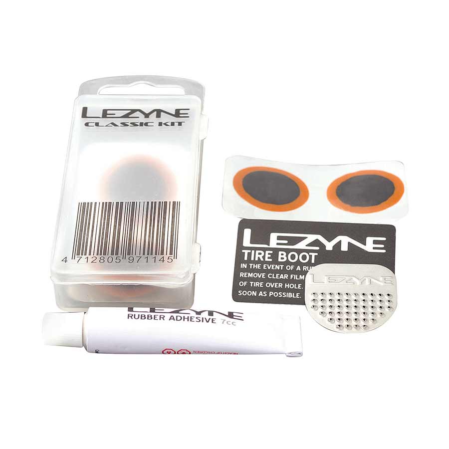Tube Care Lezyne Lezyne Classic Kit w/ Patches and Glue Antique White