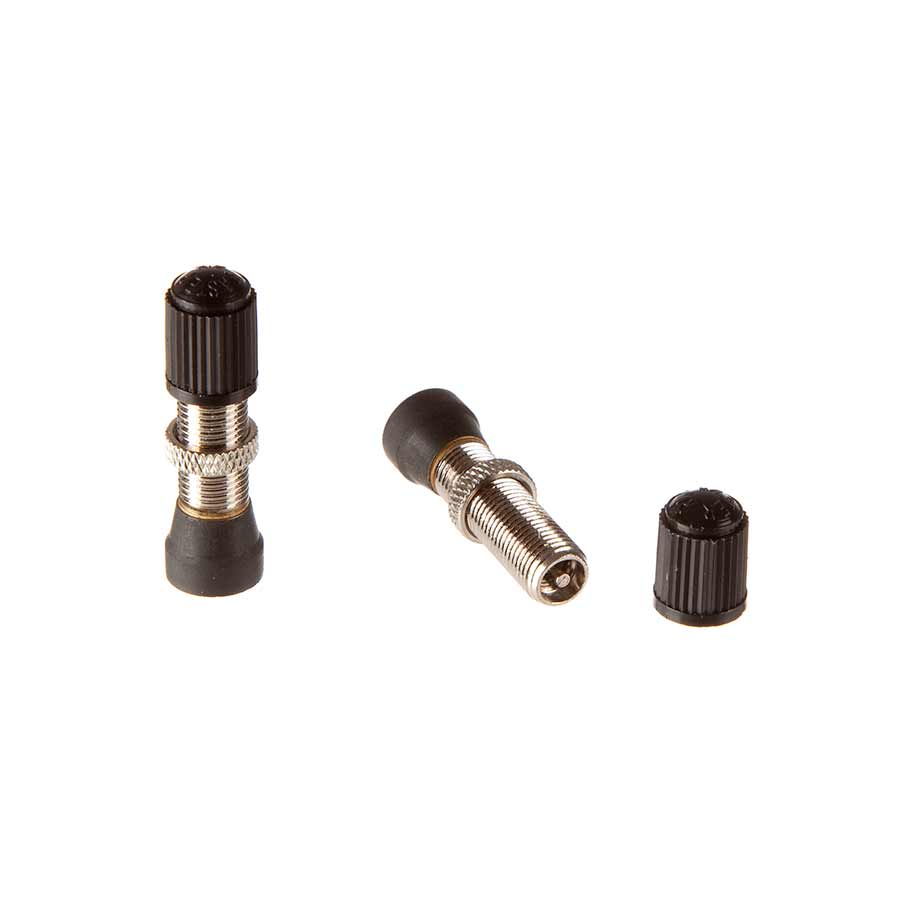 Tubeless Valves Stans No Tubes Stans Tubeless Universal Valve Stems - Brass 32mm Universal Schrader Pair Dark Slate Gray