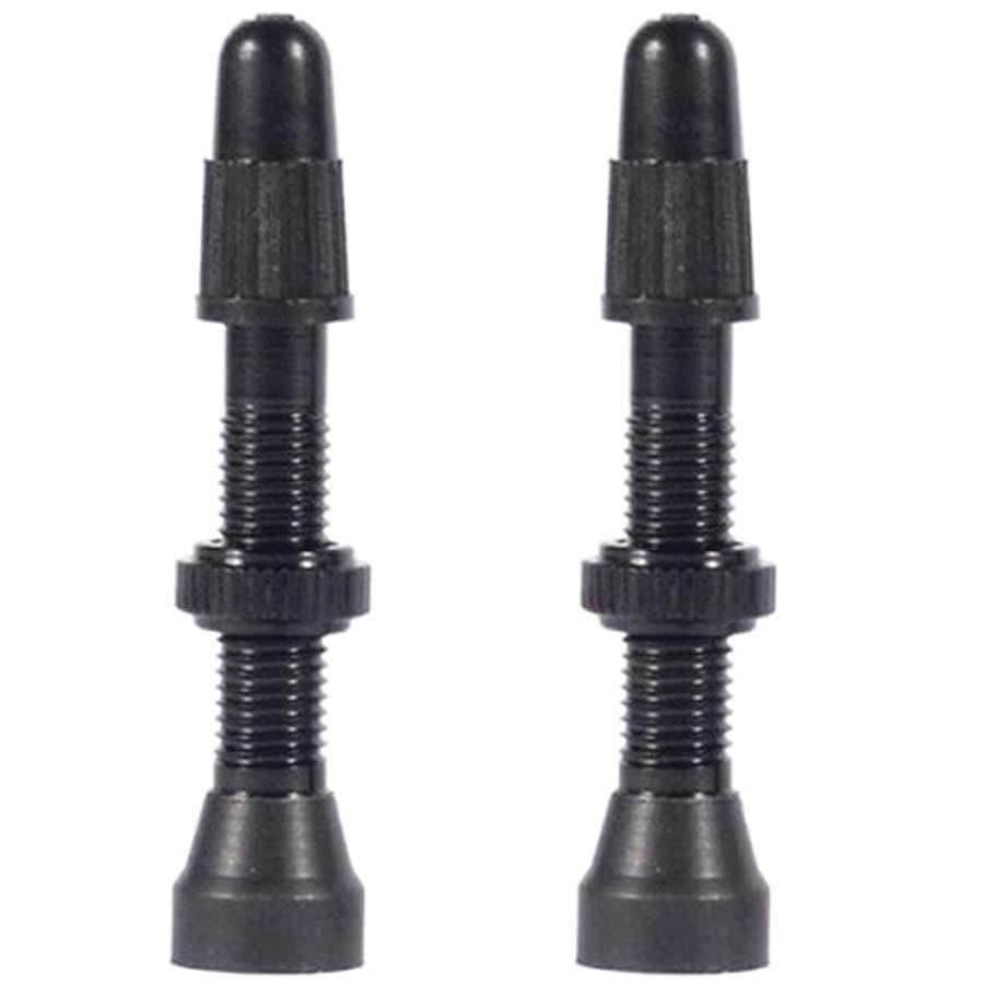 Tubeless Valves WTB WTB Aluminum TCS Tubeless Valves: 46mm Black Pair Dark Slate Gray