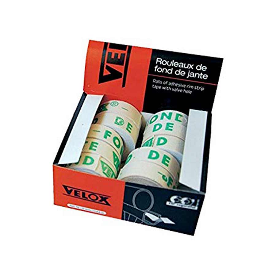 Rim Accessories Velox Velox 19mm Rim Tape Box of 10 Rolls Black