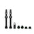Tubeless Valves Muc-Off Muc-Off V2 Tubeless Valve Kit - Black 60mm Pair Black