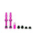 Tubeless Valves Muc-Off Muc-Off V2 Tubeless Valve Kit - Pink 44mm Pair Violet Red
