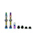 Tubeless Valves Muc-Off Muc-Off V2 Tubeless Valve Kit - Iridescent 44mm Pair Light Gray