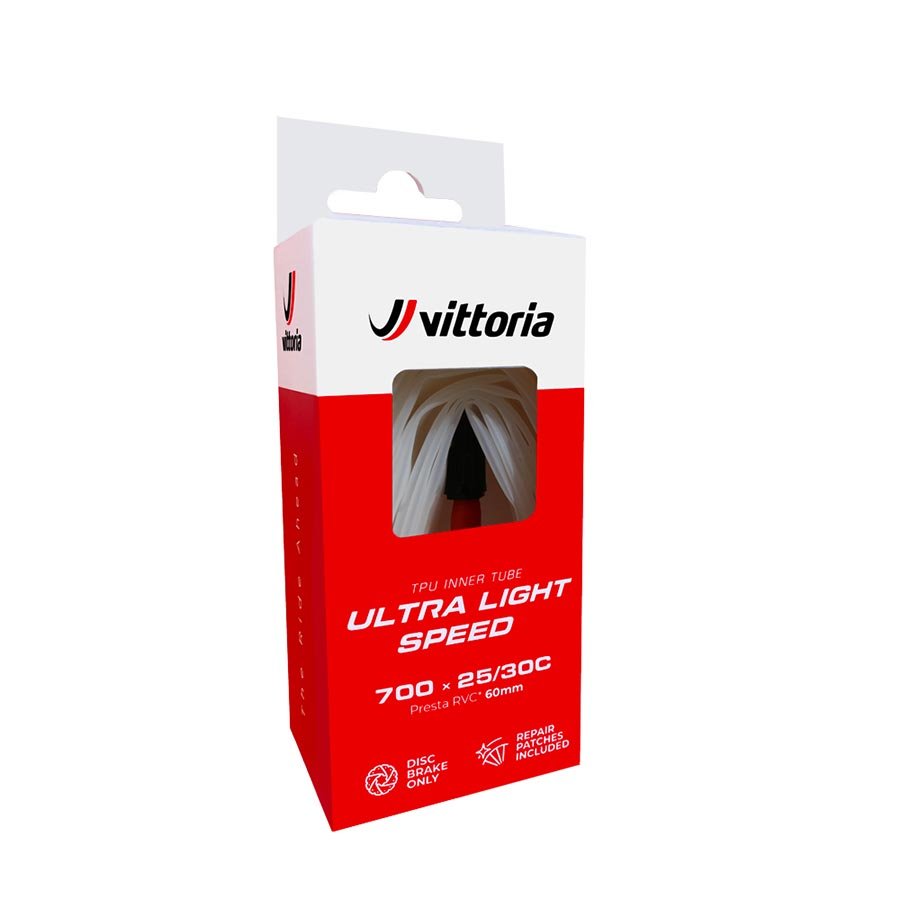 Tube Vittoria Vittoria Ultra Light Speed (TPU) Tube 700x25-30 PV RVC 60mm Red
