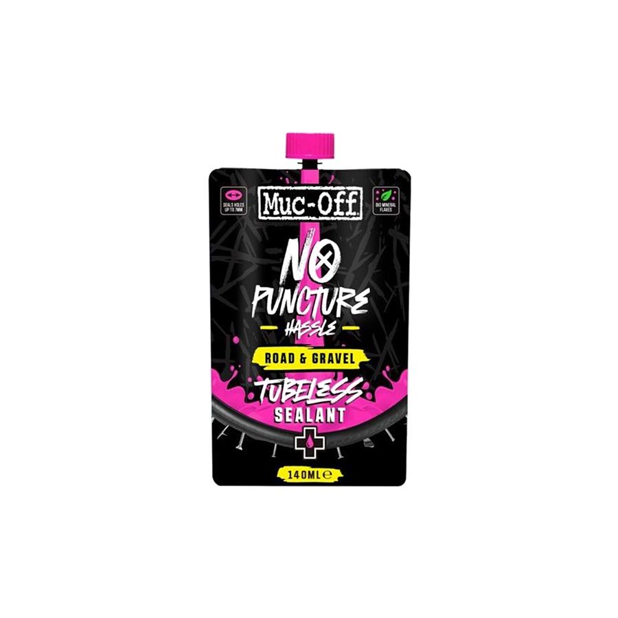 Tubeless Sealants Muc-Off Muc-Off Road+Gravel Tubeless Tire Sealant - 140ml Pale Violet Red