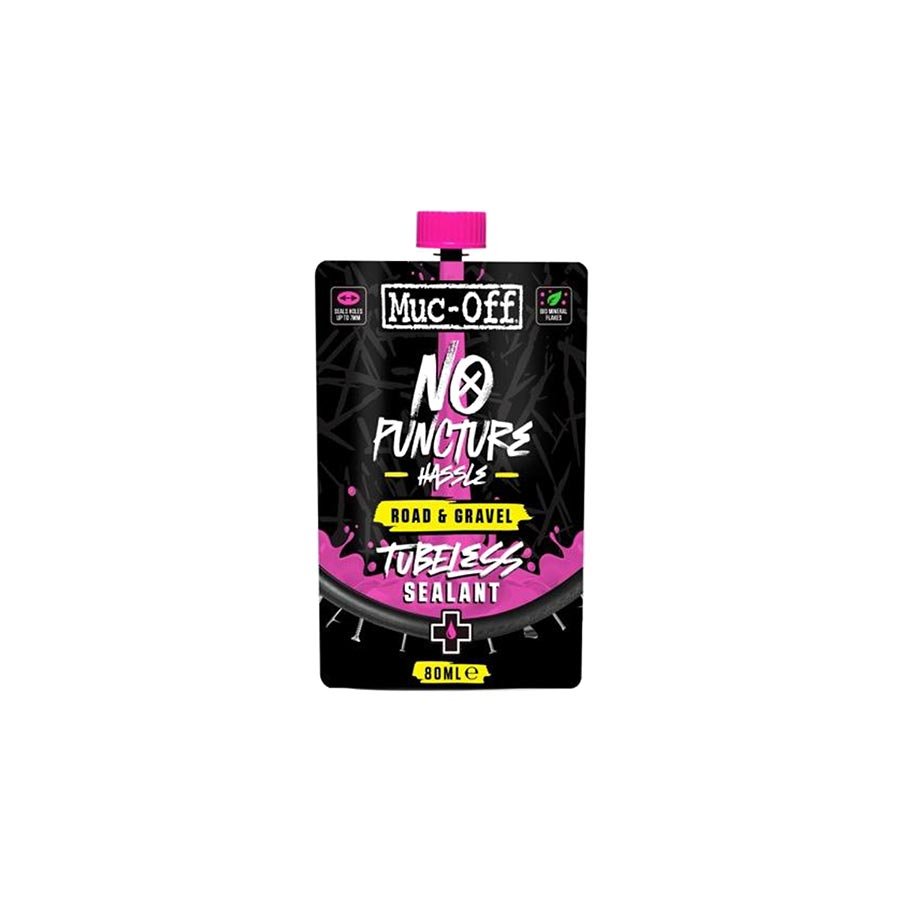 Tubeless Sealants Muc-Off Muc-Off Road+Gravel Tubeless Tire Sealant - 80ml Pale Violet Red