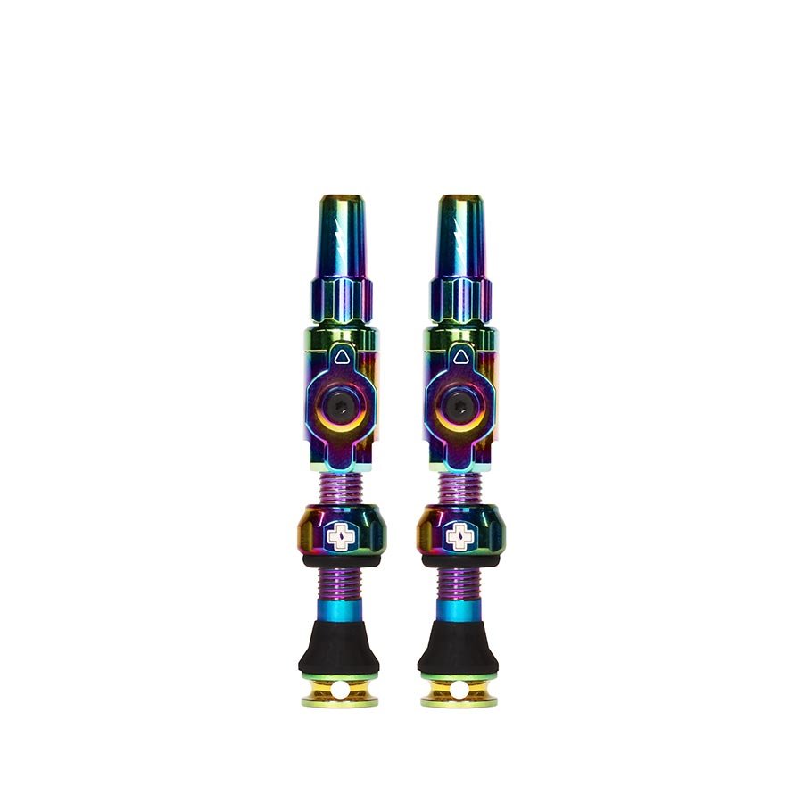 Tubeless Valves Muc-Off Muc-Off Big Bore Lite Tubeless Valve Stems - Medium 35mm Iridescent Light Gray