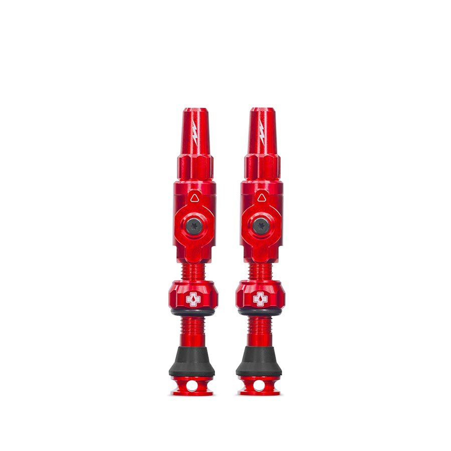 Tubeless Valves Muc-Off Muc-Off Big Bore Lite Tubeless Valve Stems - Medium 35mm Red Firebrick