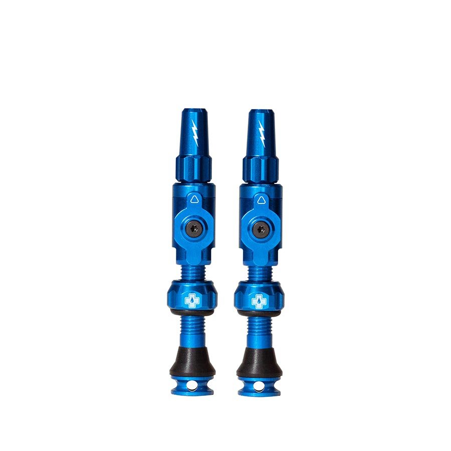 Tubeless Valves Muc-Off Muc-Off Big Bore Lite Tubeless Valve Stems - Medium 35mm Blue Midnight Blue