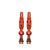 Tubeless Valves Muc-Off Muc-Off Big Bore Lite Tubeless Valve 65mm Pair - Orange Firebrick