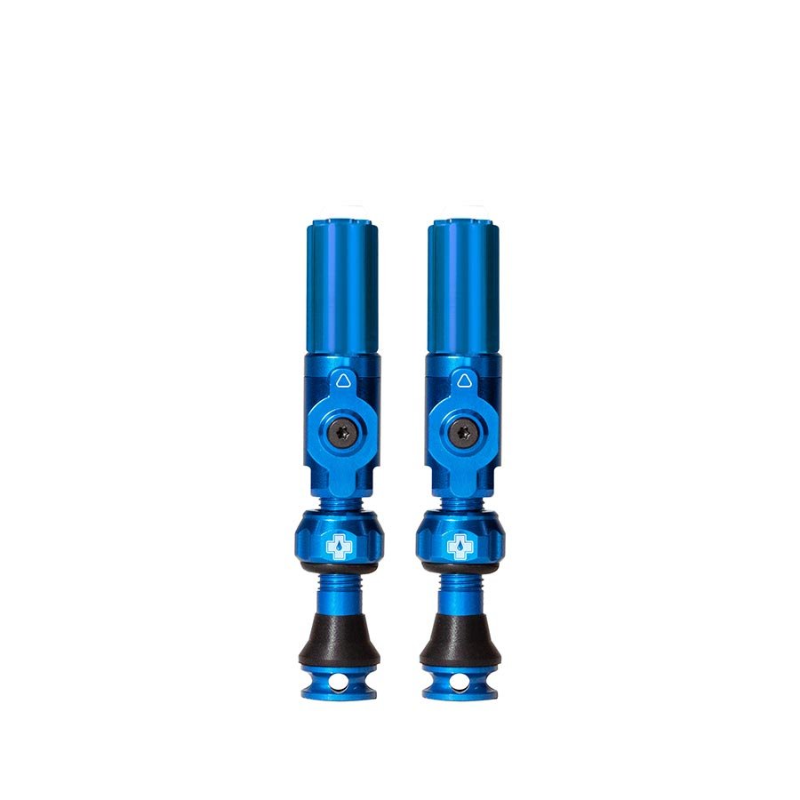 Tubeless Valves Muc-Off Muc-Off Big Bore Hybrid Tubeless Valve 60mm Pair - Blue Steel Blue