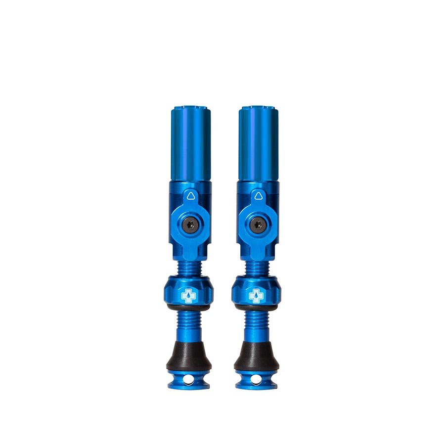 Tubeless Valves Muc-Off Muc-Off Big Bore Hybrid Tubeless Valve 65mm Pair - Blue Dark Cyan