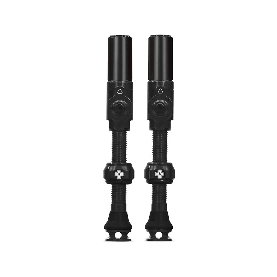 Tubeless Valves Muc-Off Muc-Off Big Bore Hybrid Tubeless Valve 75mm Pair - Black Dark Slate Gray