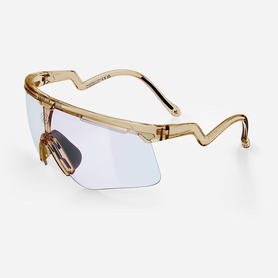 Alba Optics DELTA Sunglasses, Smoke Glossy, VZUM F-LENS Fire