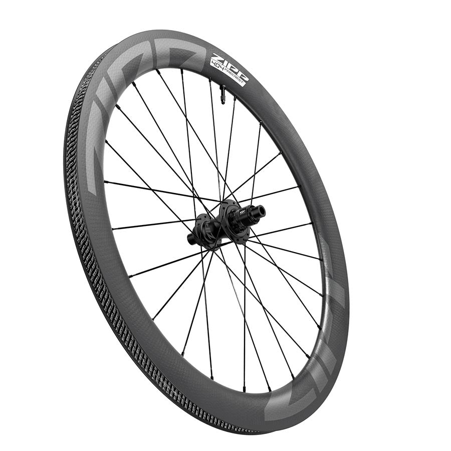 Rear Wheel Zipp Speed Weaponry Zipp 404 Firecrest Carbon Rear Wheel - 700 12 x 142mm Center-Lock XDR Tubeless BLK A1 Dark Slate Gray