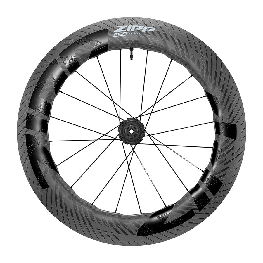 Rear Wheel Zipp Speed Weaponry Zipp 858 NSW Rear Wheel - 700 12 x 142mm Center-Lock HG11 Tubeless Carbon C1 Dark Slate Gray